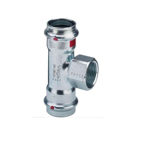 Viega Тройник пресс-В 28х1x28 оцинк.  