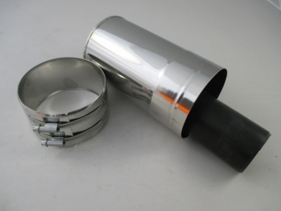 Wolf Дымоход Оконечник концентрической дымовой трубы DN80/125, для дымовой трубы, нержавеющая сталь/