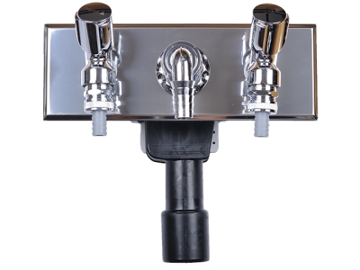 HL 406.2 Сифон для стиральной машины с 2-мя подсоединителями к водопроводу