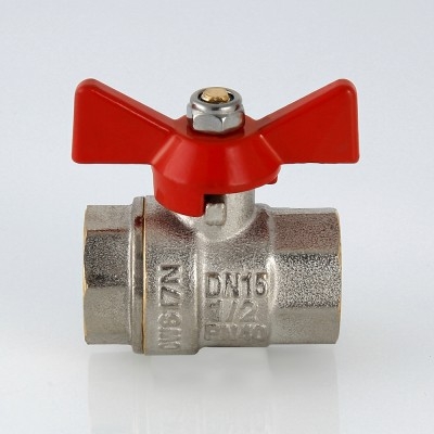 Valtec Кран шар. BASE, рукоятка бабочка 1 вн.-вн.