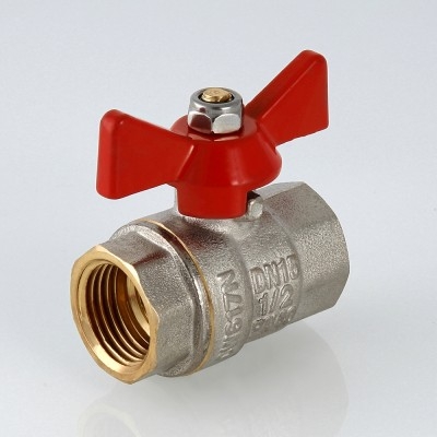 Valtec Кран шар. BASE, рукоятка бабочка 1 вн.-вн.