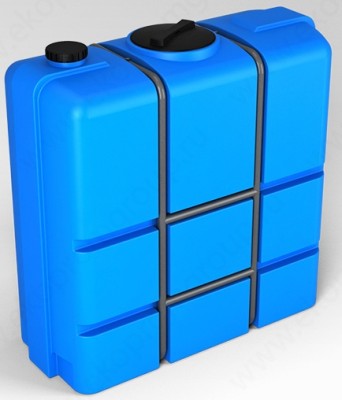 Ёмкость для воды Экопром K 1000л в обрешетке синий