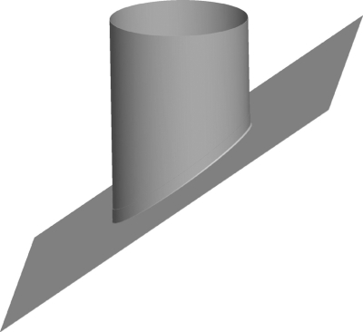 Wolf Дымоход Колпак для наклонной кровли DN300 40-50°из нержавеющей стали, с гибким воротником