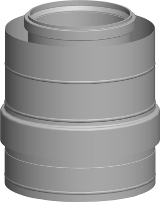 Wolf Дымоход Штуцер притока воздуха DN250/350, для концентрической дымовой трубы, из нержавеющ. стал