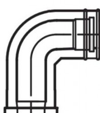 Viessmann Присоединительное колено котла ДУ 60/100 (7194858)