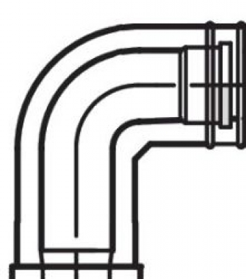 Viessmann Присоединительное колено котла ДУ 60/100 (7194858)