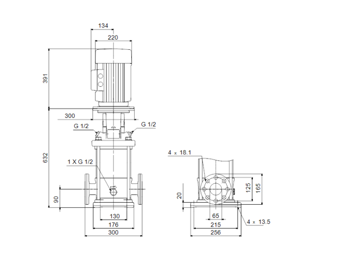 Поверхностный насос Grundfos CR 15-06 A-F-A-V-HQQV  