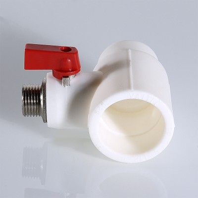 Valtec Тройник коллекторный PPR с шаровым краном, 40мм х 1/2 нар. (конус)  