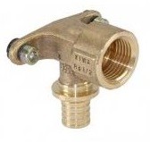 Rehau Угольник настенный с коротким нарезным патрубком 20x2,8-Rp 3/4