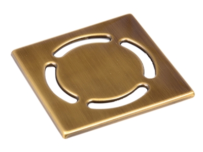 HL 037Pr.31E Решетка KLIK-KLAK 115*115 мм из нержавеющей стали - покрытие Бронза светлая