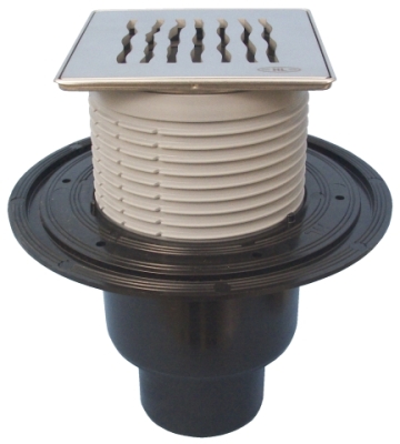 HL 310N-3123 Трап с решеткой HL3123 (КЛИК-КЛАК) с вертикальным выпуском DN50/75/110