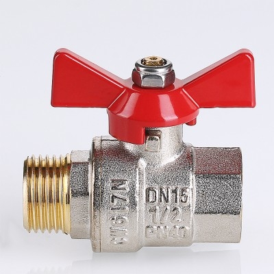 Valtec Кран шар. BASE, рукоятка бабочка 1 вн.-нар.