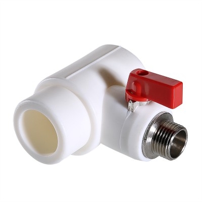 Valtec Тройник коллекторный PPR с шаровым краном, 40мм х 3/4 нар. (евроконус)