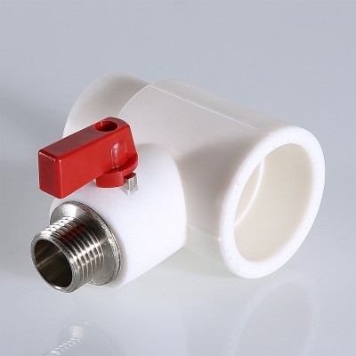 Valtec Тройник коллекторный PPR с шаровым краном, 40мм х 3/4 нар. (евроконус)  