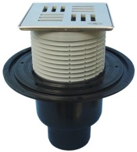 HL 310N-3124 Трап с решеткой HL3124 (КЛИК-КЛАК) с вертикальным выпуском DN50/75/110