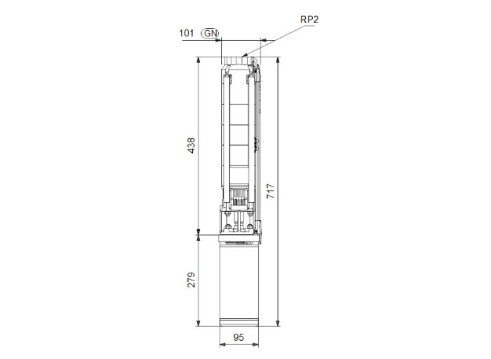   Скважинный насос Grundfos SP 9-4  