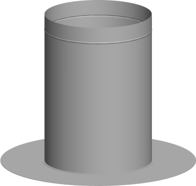 Wolf Дымоход Колпак для плоской кровли DN350 из нержавеющей стали