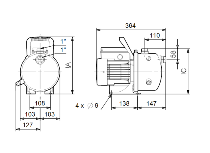   Поверхностный насос Grundfos JP 5 B-A-CVBP  