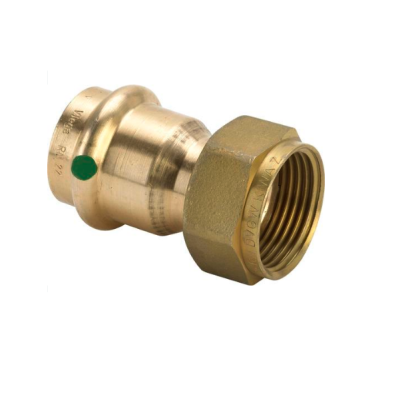 Viega Муфта пресс-В 15x1 1/4 с плоским уплотнением бронза