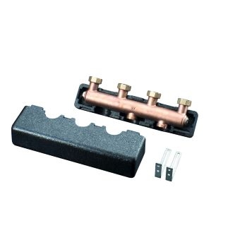 Коллектор Oventrop Распределительная гребенка с изоляцией для Regumat DN 25 на 5 отопительных контуров, сталь  