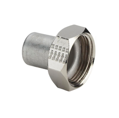 Viega Муфта-вставка с накидной гайкой 15х3/4 ВР нерж. плоская прокладка