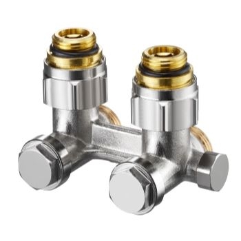 Oventrop Multiflex F CEW-запорно-присоед., угловой 1/2НР x 3/4НР, из латуни, для опорож.