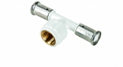 Henco Тройник ВР, ПВДФ пресс (белый), 32x1x32