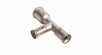 Henco Тройник переходный уменьшенный с двух сторон, латунь пресс, 26x26x16