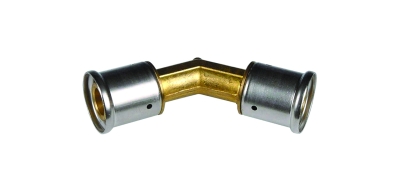 Henco Угольник 45°, латунь пресс, 32x32