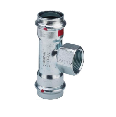 Viega Тройник пресс-В 42х3/4х42 оцинк