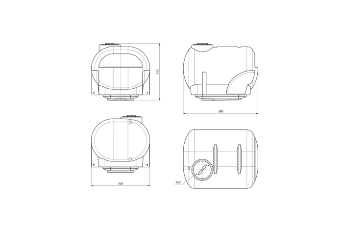 Ёмкость спецназначения Экопром AGRO УОП – 2500л  
