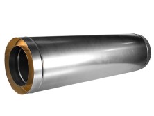 Сэндвич дымоход Дымофф Труба сэндвич 200*100 Цинк/AISI430 0.5мм L-0.5м
