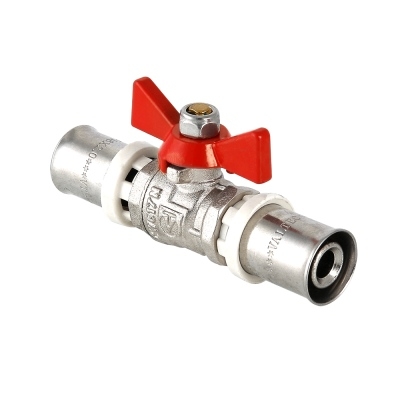 Valtec Кран шар. под пресс, рукоятка бабочка 16  
