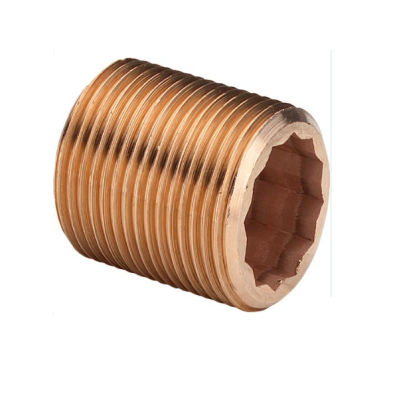 Viega Удлинитель (Сгон) Н 1х80 бронза, сплошная резьба