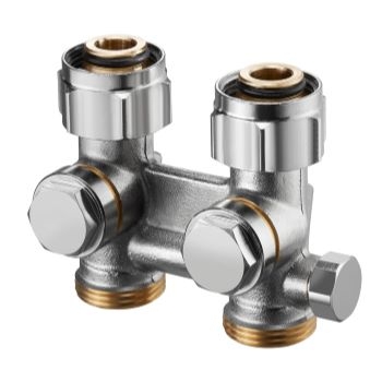 Oventrop Multiflex F ZBU-запорно-присоед. 3/4НГ x 3/4НР, из латуни, для опорожн.