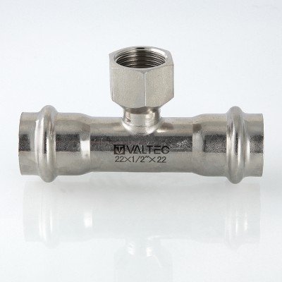 Valtec Тройник с вн.р. нерж. сталь 18х1/2  