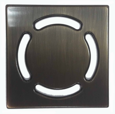 HL 037Pr.32E Решетка KLIK-KLAK 115*115 мм из нержавеющей стали - покрытие Бронза