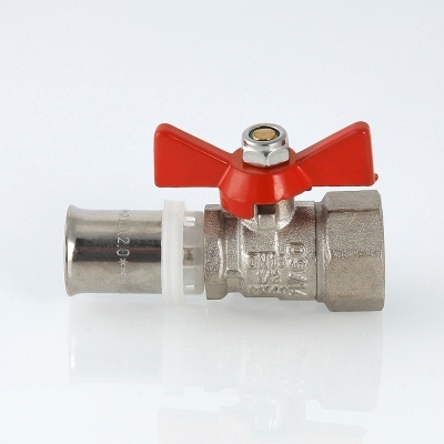 Valtec Кран шар. под пресс, рукоятка бабочка 16х1/2 вн.