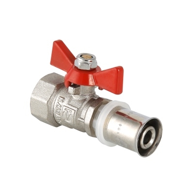 Valtec Кран шар. под пресс, рукоятка бабочка 16х1/2 вн.  