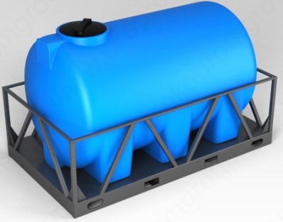 Ёмкость спецназначения Экопром H 3000л в обрешетке