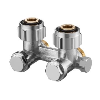 Oventrop Multiflex F ZBU-запорно-присоед., угловой 3/4НГ x 3/4НР, из латуни, для опорожн.