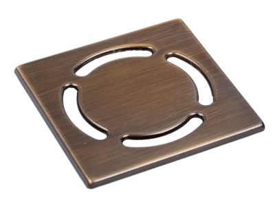 HL 037Pr.33E Решетка KLIK-KLAK 115*115 мм из нержавеющей стали - покрытие Бронза темная