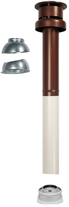 Immergas Комплект вертикальный с ветрозащитой 60/100, L=1250мм