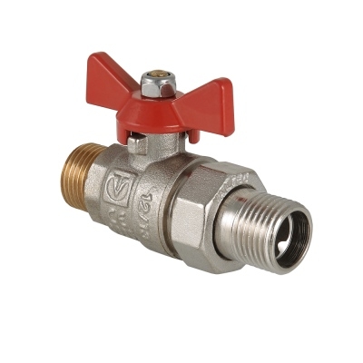 Valtec Кран шар. BASE с полусгоном 3/4" нар.-нар.  