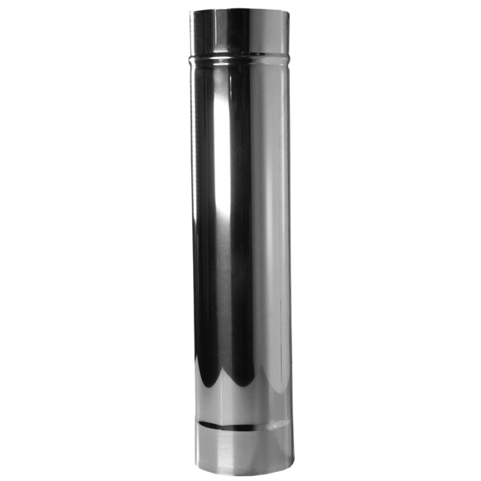 Дымофф Труба (голая) 0,5м 80 AISI304 0,5мм  