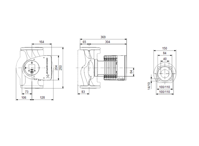 Циркуляционный насос Grundfos MAGNA3 40-120 F Энергосберегающий  