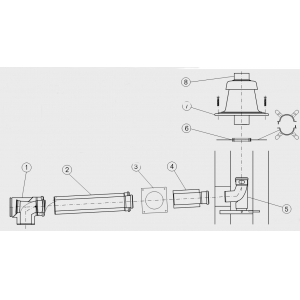 Buderus Базовый комплект GAF-K DN80/125, система дымоудаления С53, 11-43 кВт  
