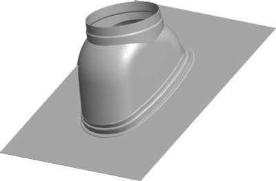 Wolf Дымоход Колпак на кровлю DN160 25-45°50cm x 50 см, цвет чёрный