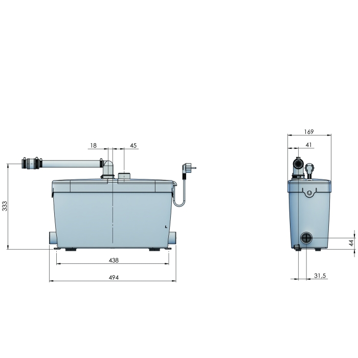 Канализационная установка SFA SANIACCESS Pump  