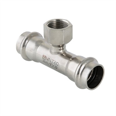 Valtec Тройник с вн.р. нерж. сталь 42х1/2"  